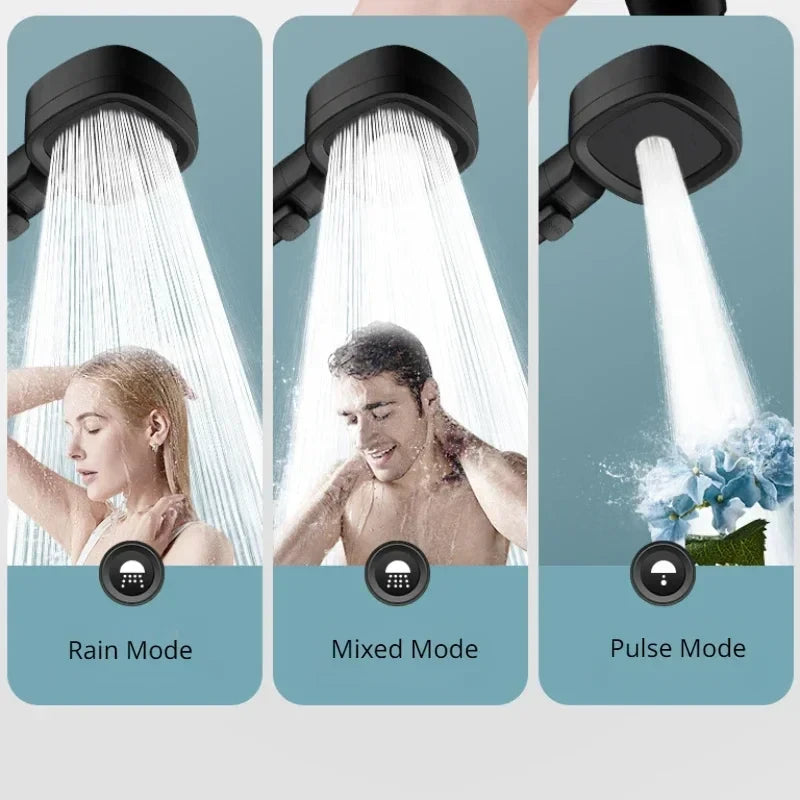 Adjustable High-Pressure Shower Head