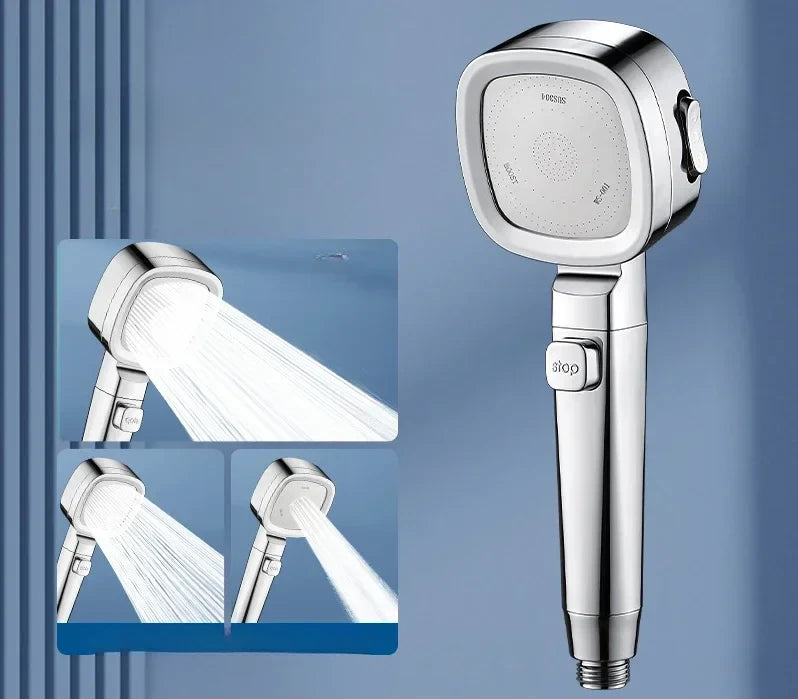 Adjustable High-Pressure Shower Head