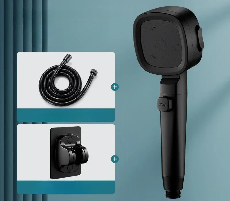 Adjustable High-Pressure Shower Head