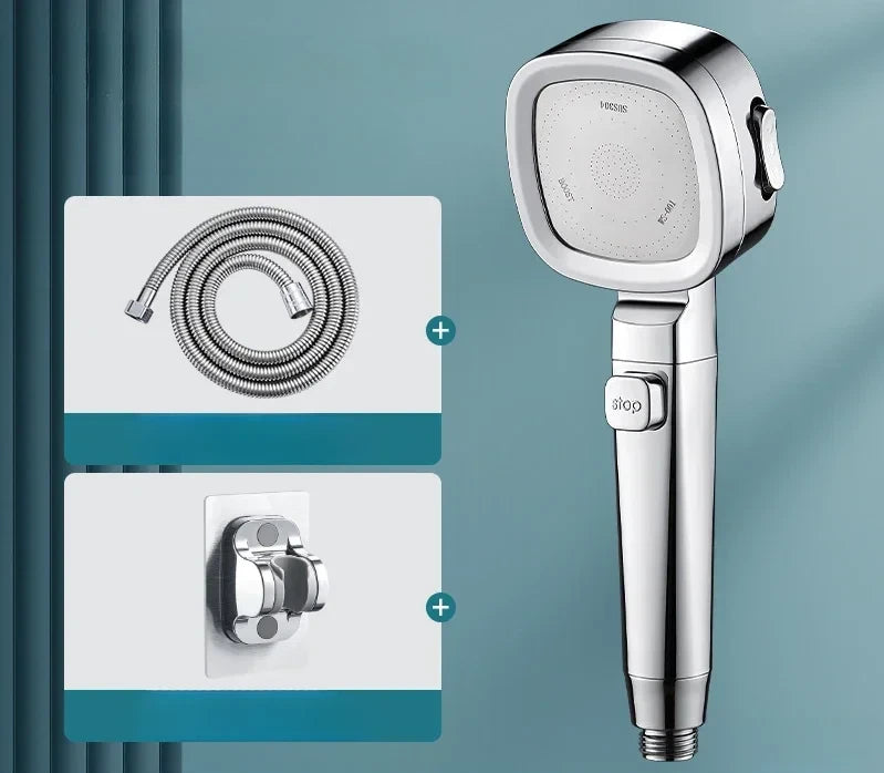 Adjustable High-Pressure Shower Head